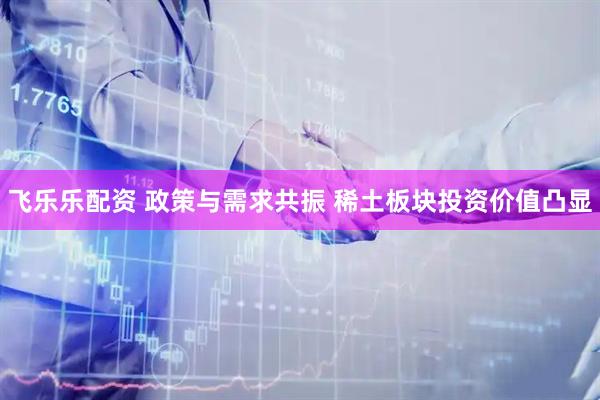 飞乐乐配资 政策与需求共振 稀土板块投资价值凸显